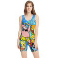 Blue Ocean Party Wrestling Singlet