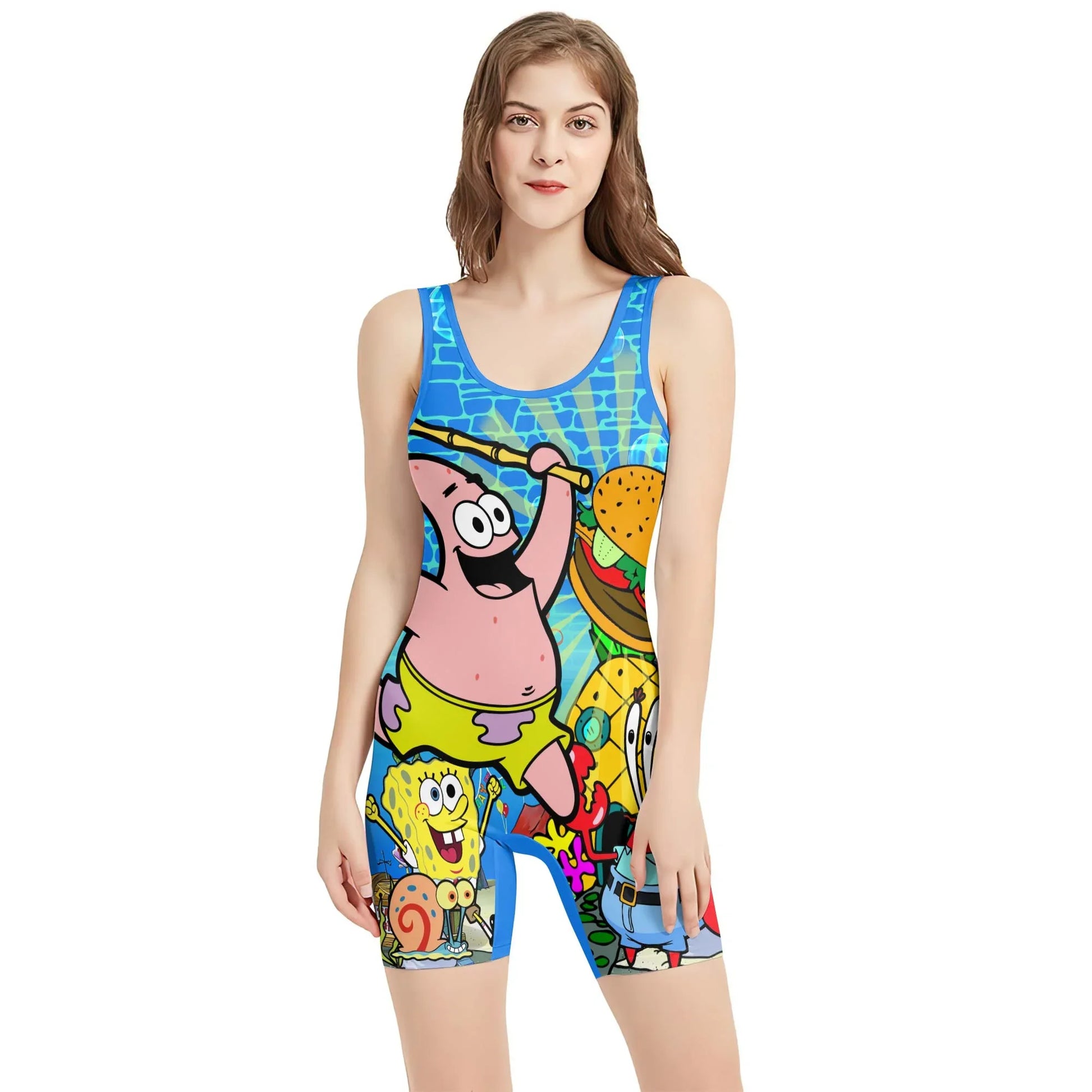 Blue Ocean Party Wrestling Singlet