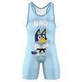 Bluey Dad Wrestling Singlet