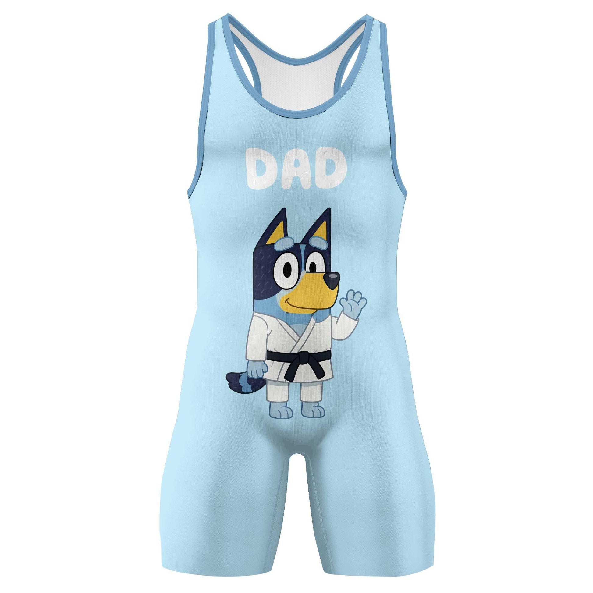 Bluey Dad Wrestling Singlet
