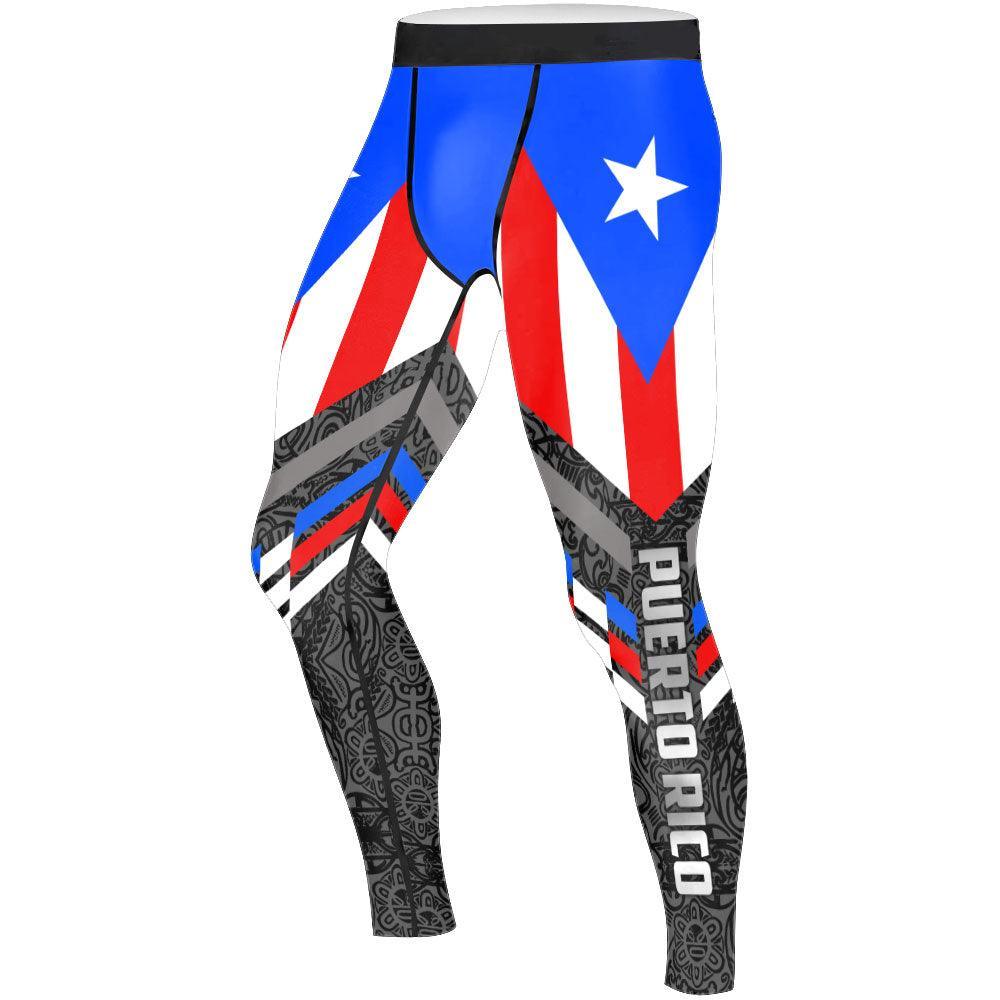 Boricua Blaze Men's Compression Leggings