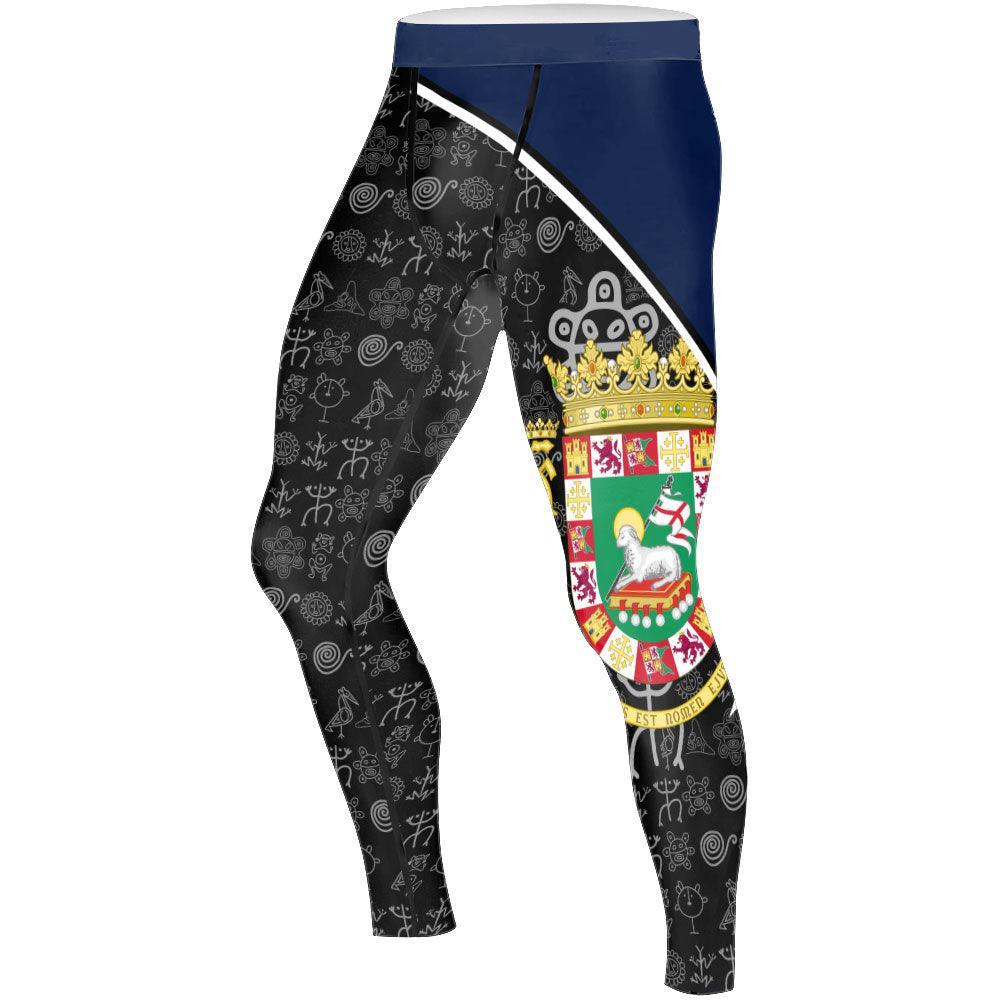 Boricua Bravado Men's Compression Leggings