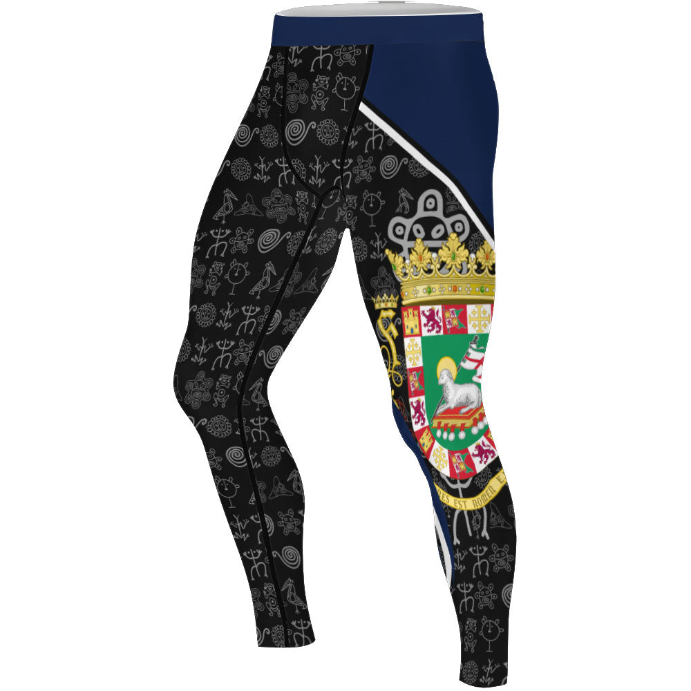 Boricua Bravado Men's Compression Leggings