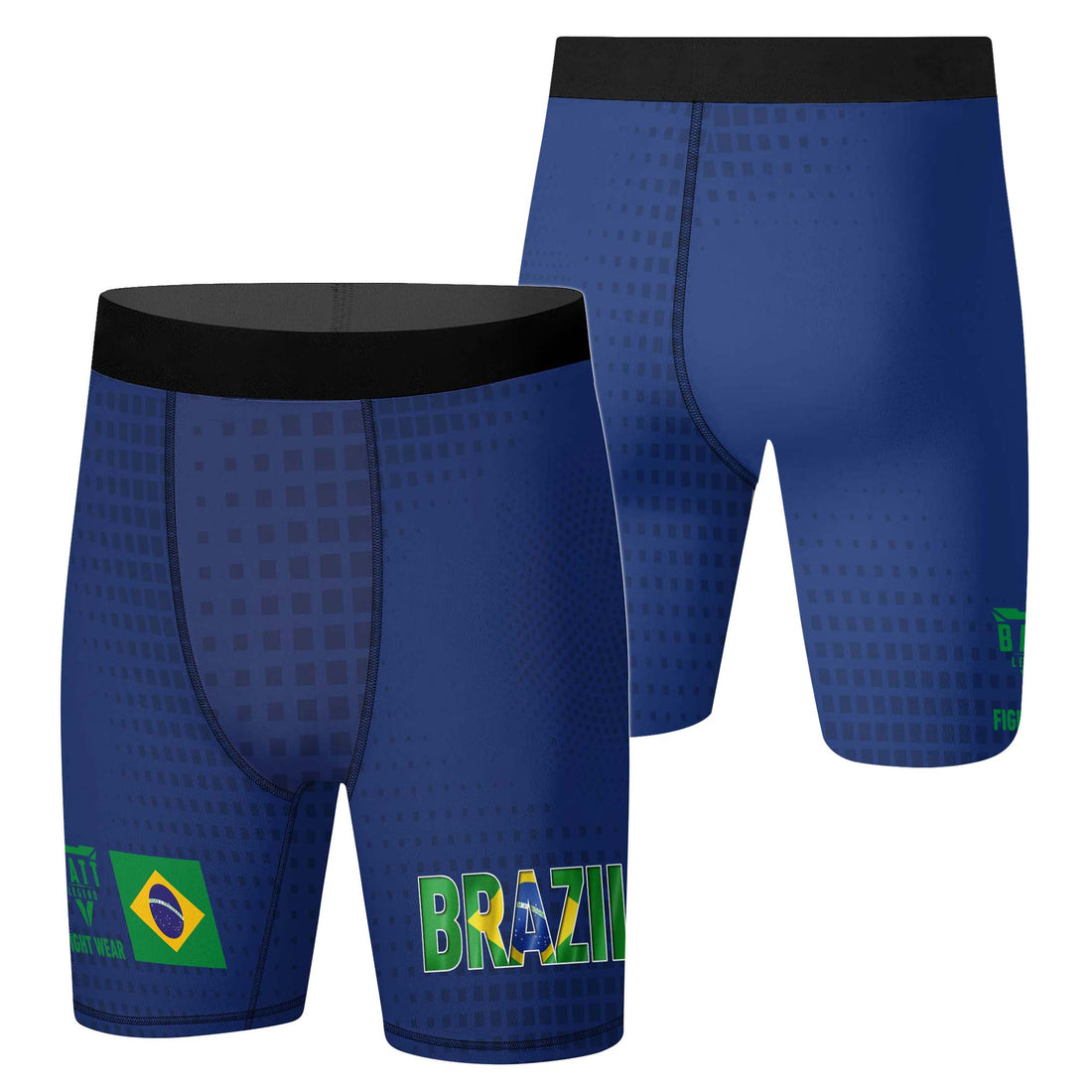 Brazil Flag Compression Shorts