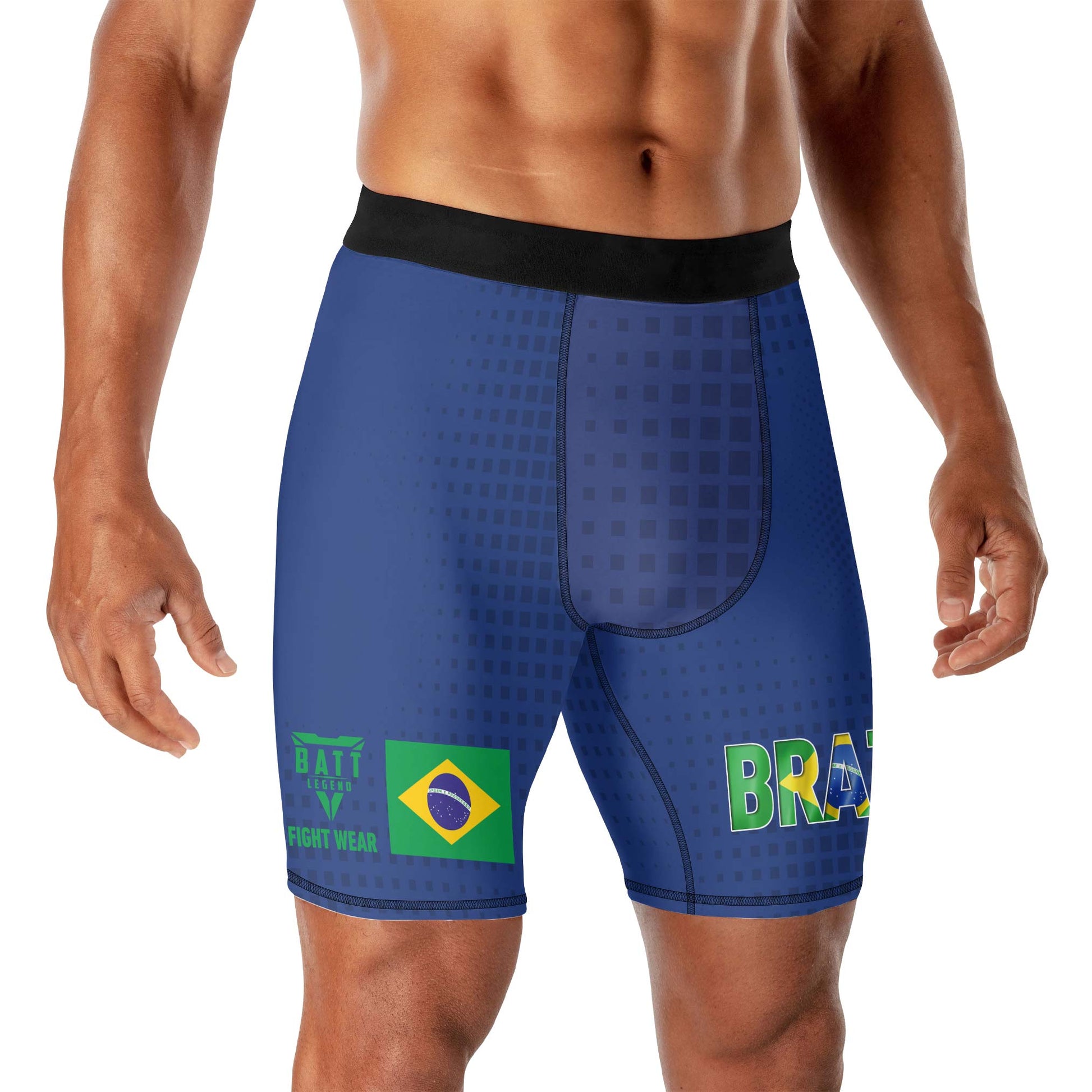 Brazil Flag Compression Shorts