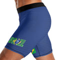 Brazil Flag Compression Shorts