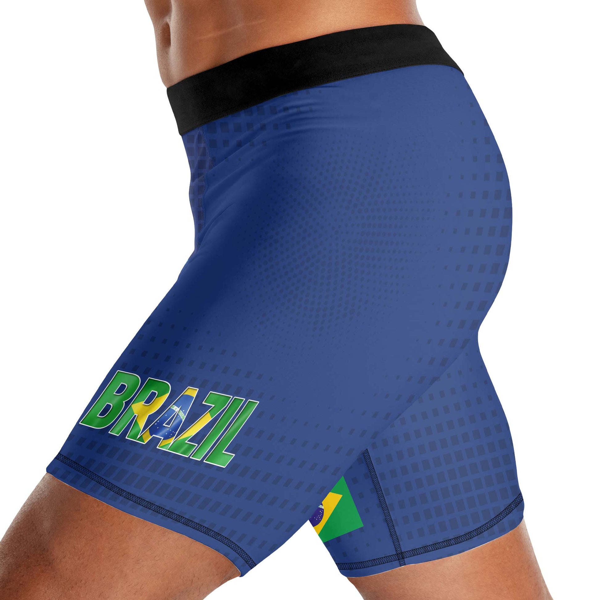 Brazil Flag Compression Shorts