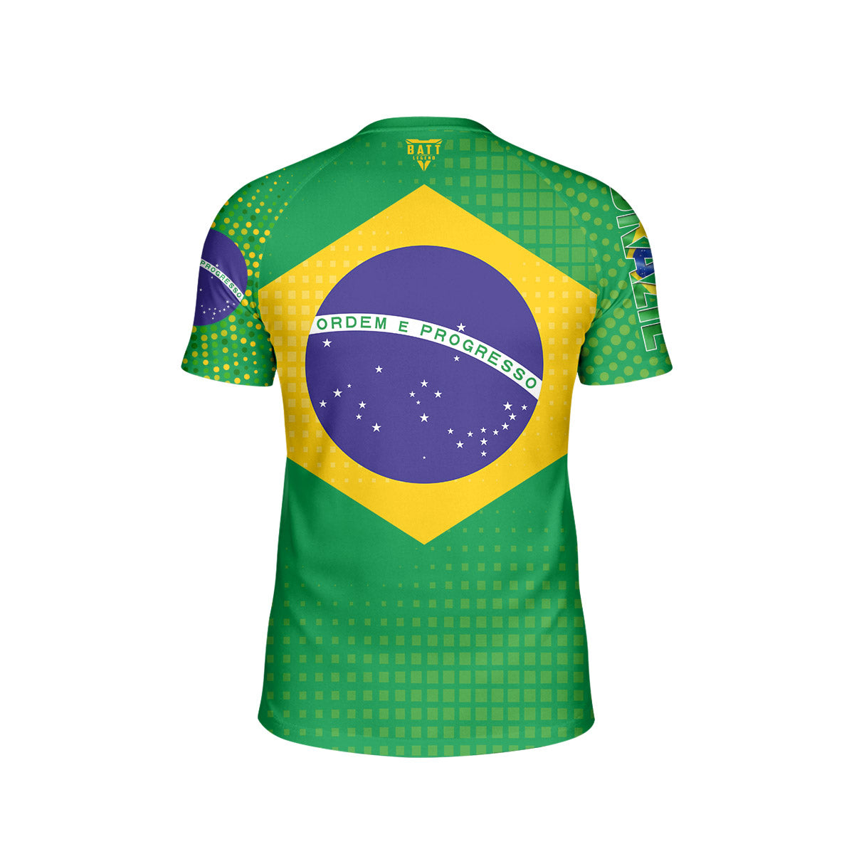 Brazil Flag Kids Rash Guard