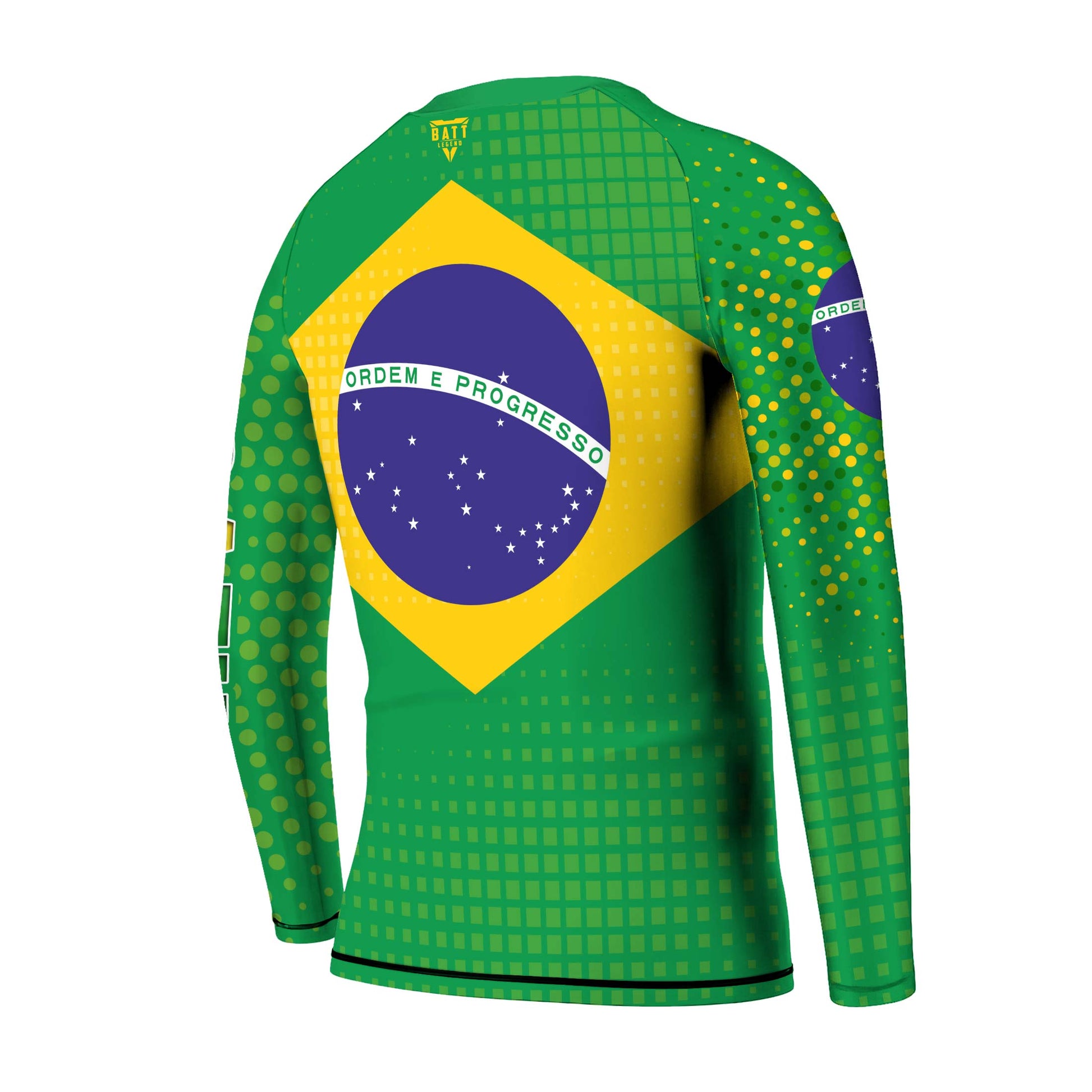 Brazil Flag Kids Rash Guard
