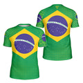 Brazil Flag Kids Rash Guard