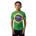 Brazil Flag Kids Rash Guard