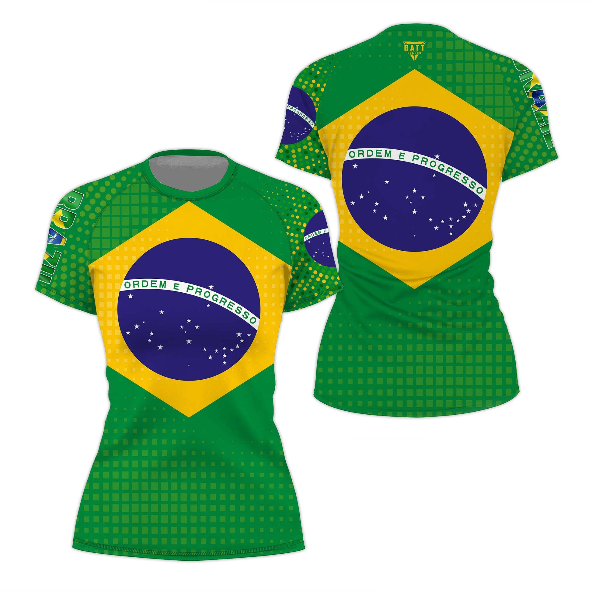 Brazil Flag Rash Guard