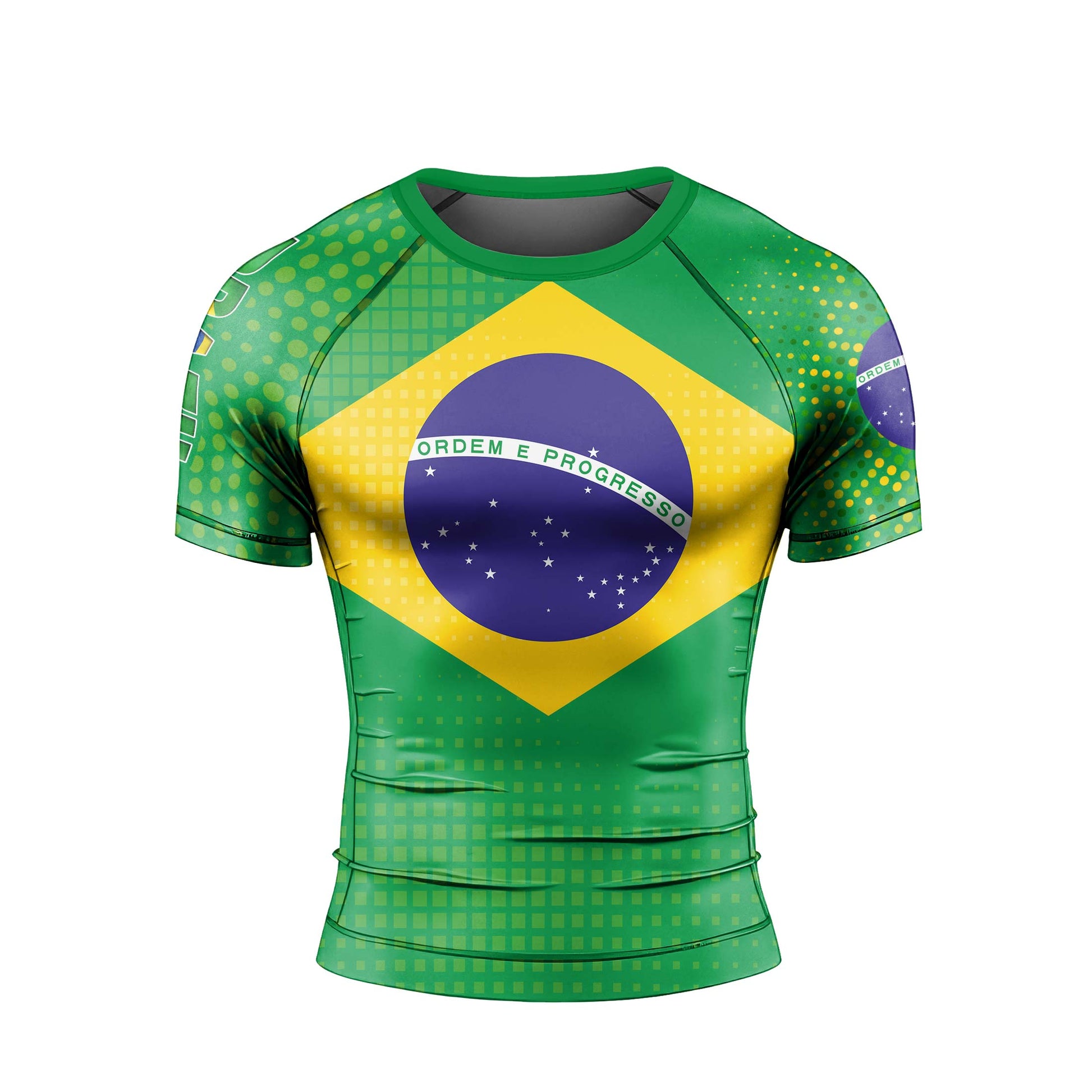Brazil Flag Rash Guard