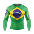Brazil Flag Rash Guard