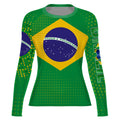 Brazil Flag Rash Guard