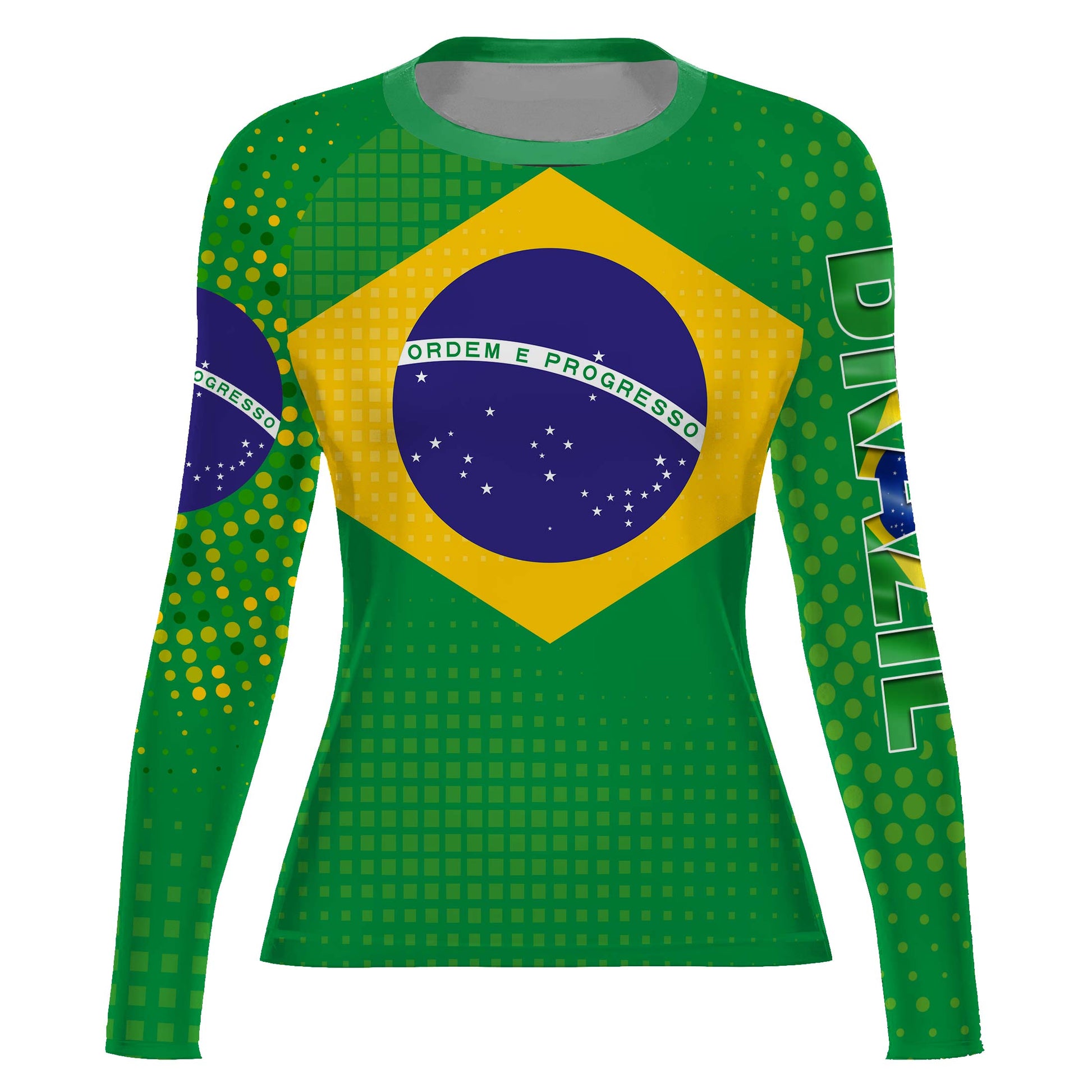 Brazil Flag Rash Guard