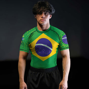 Brazil Flag Rash Guard