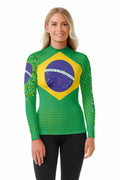 Brazil Flag Rash Guard