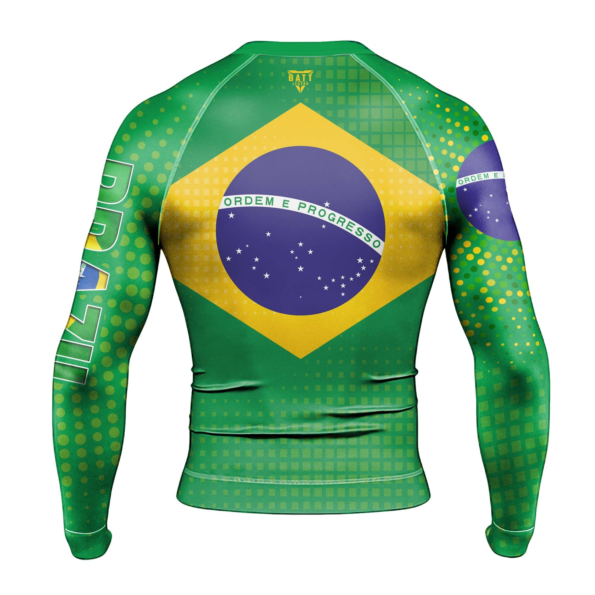 Brazil Flag Rash Guard