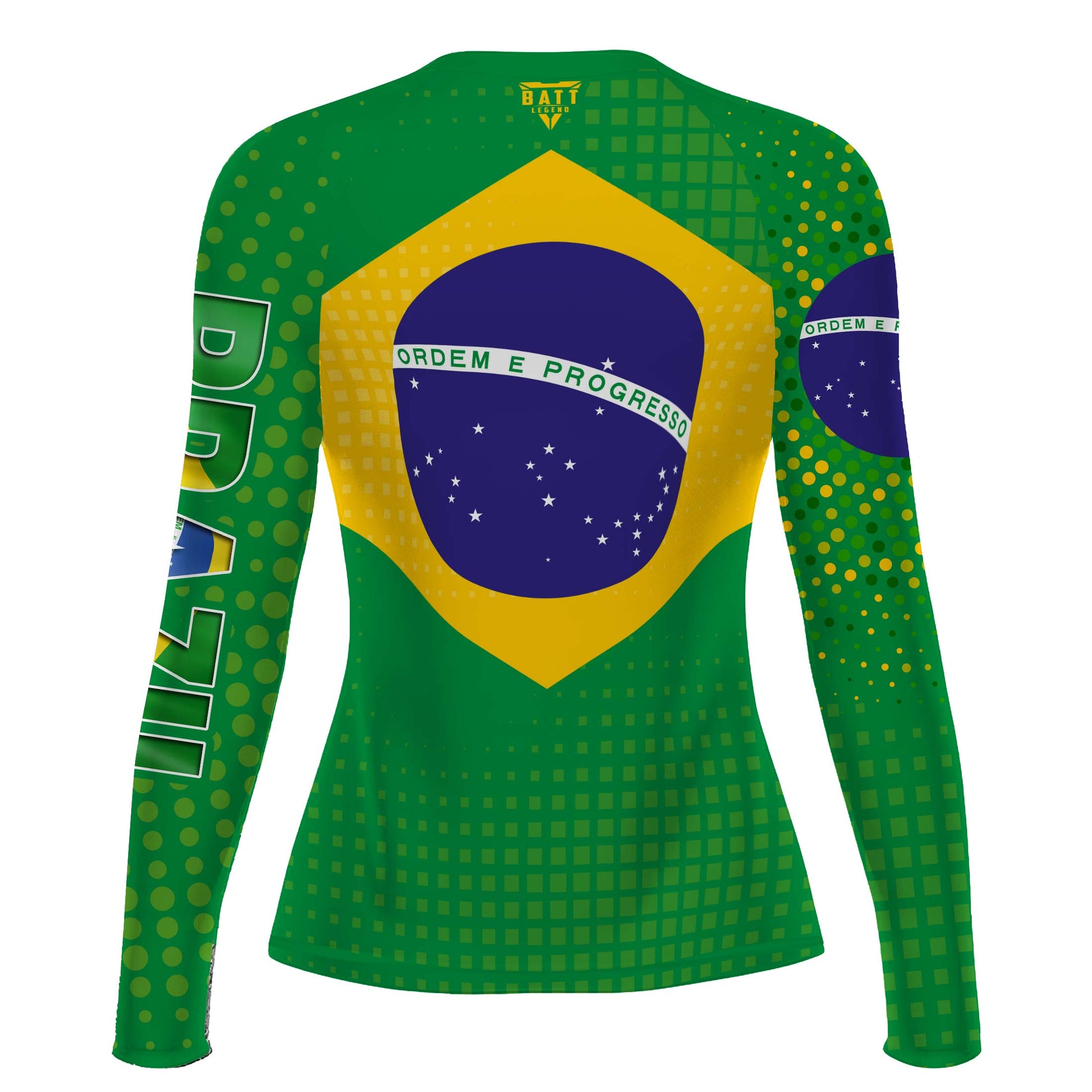 Brazil Flag Rash Guard