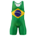 Brazil Flag Wrestling Singlet