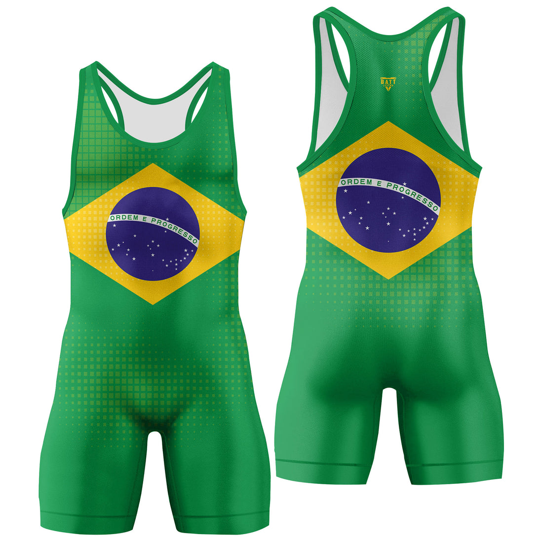 Brazil Flag Wrestling Singlet
