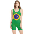 Brazil Flag Wrestling Singlet