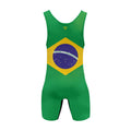 Brazil Flag Wrestling Singlet
