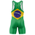Brazil Flag Wrestling Singlet