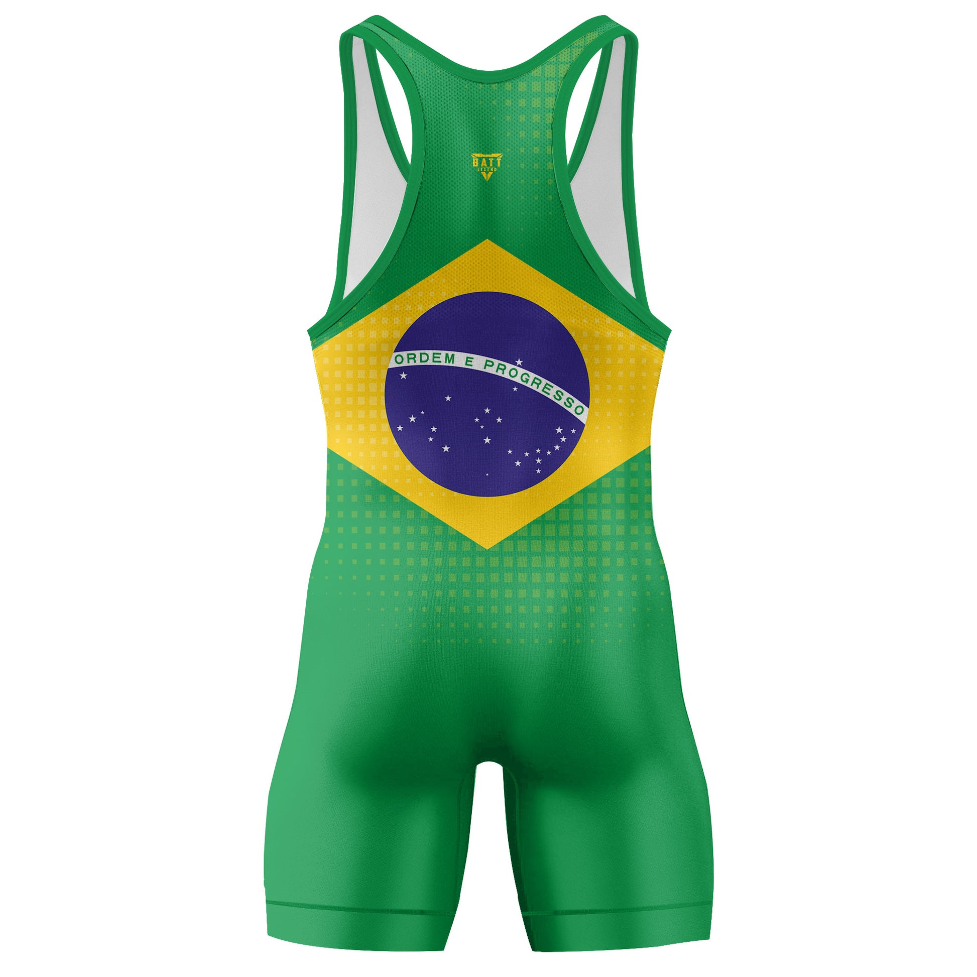 Brazil Flag Wrestling Singlet
