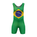 Brazil Flag Wrestling Singlet