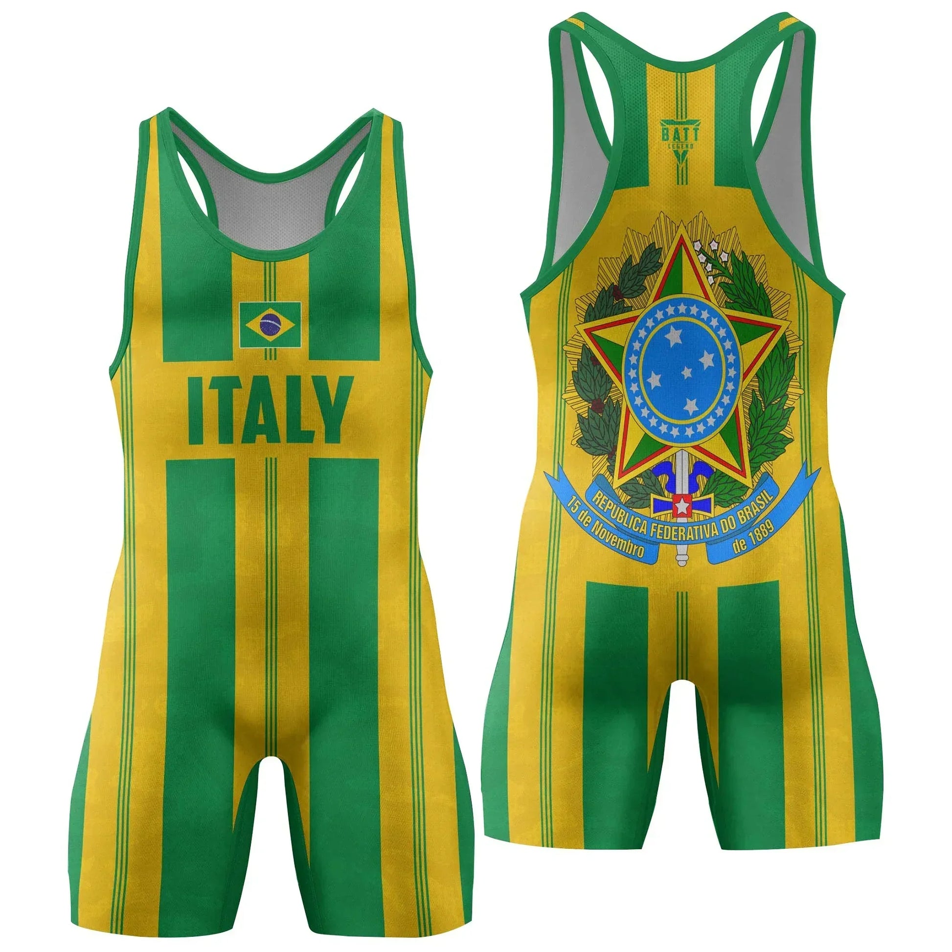 Brazil Heritage Force Wrestling Singlet