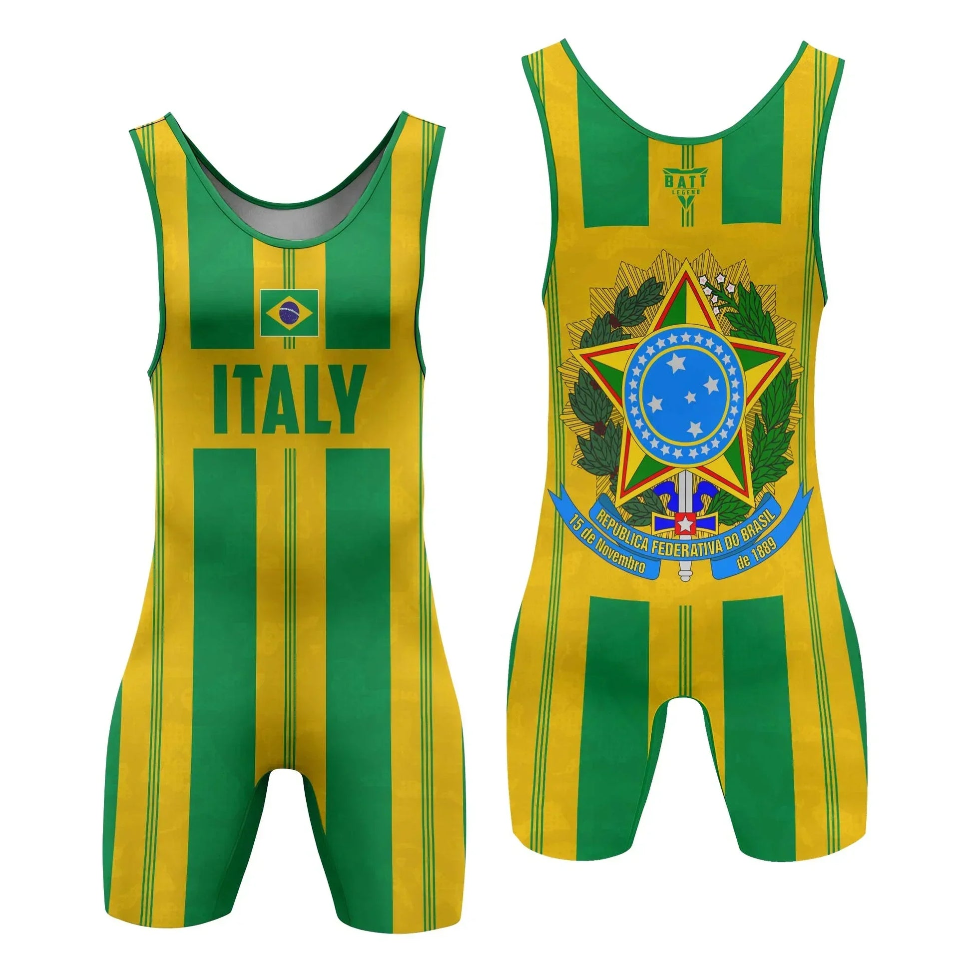 Brazil Heritage Force Wrestling Singlet