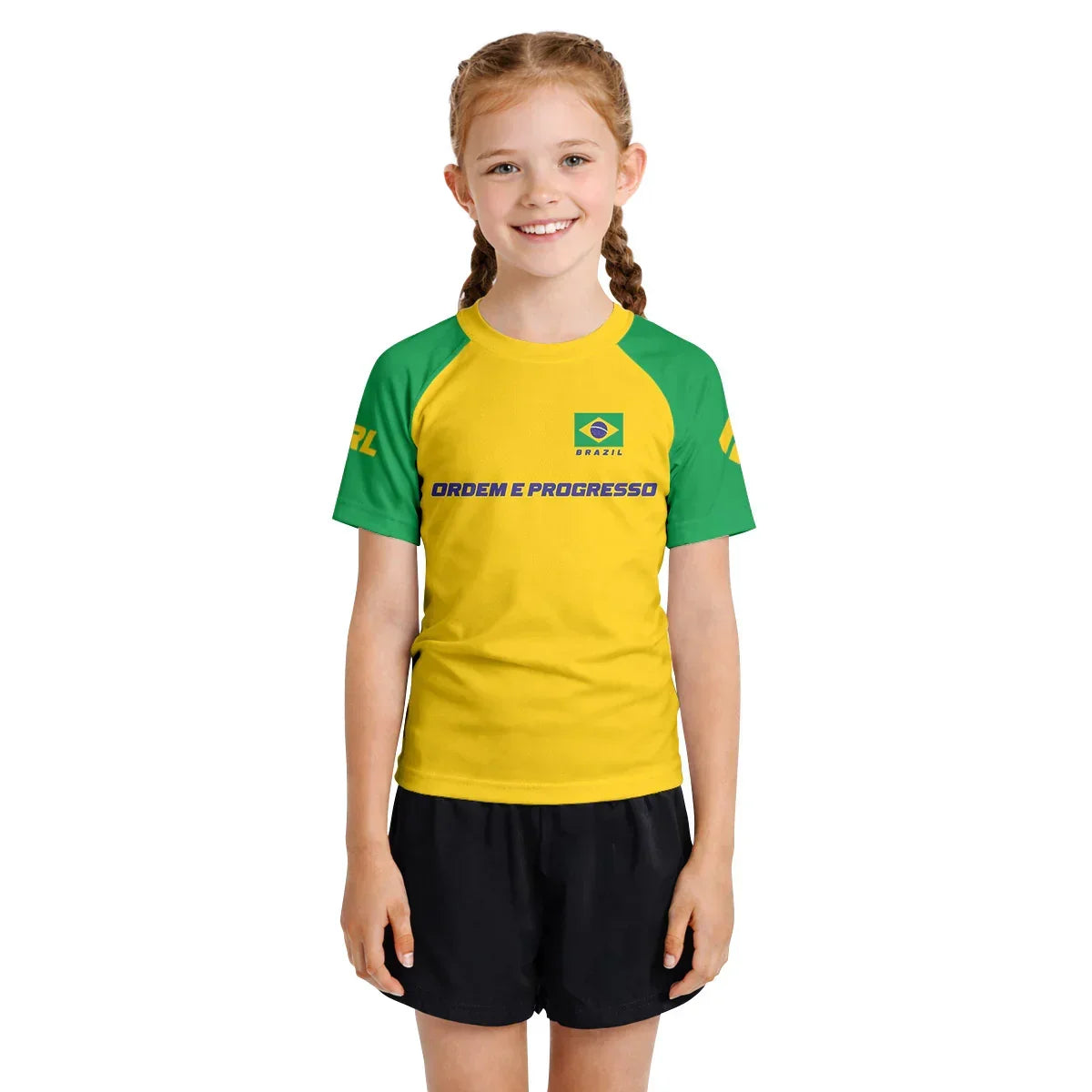 Brazil Kids Rash Guard
