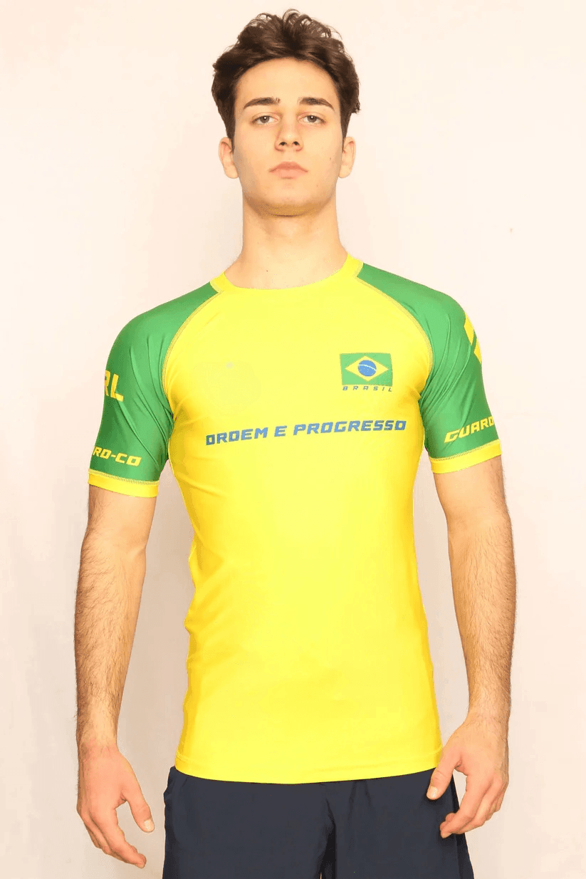 Brazil Short Sleeve Rash Guard