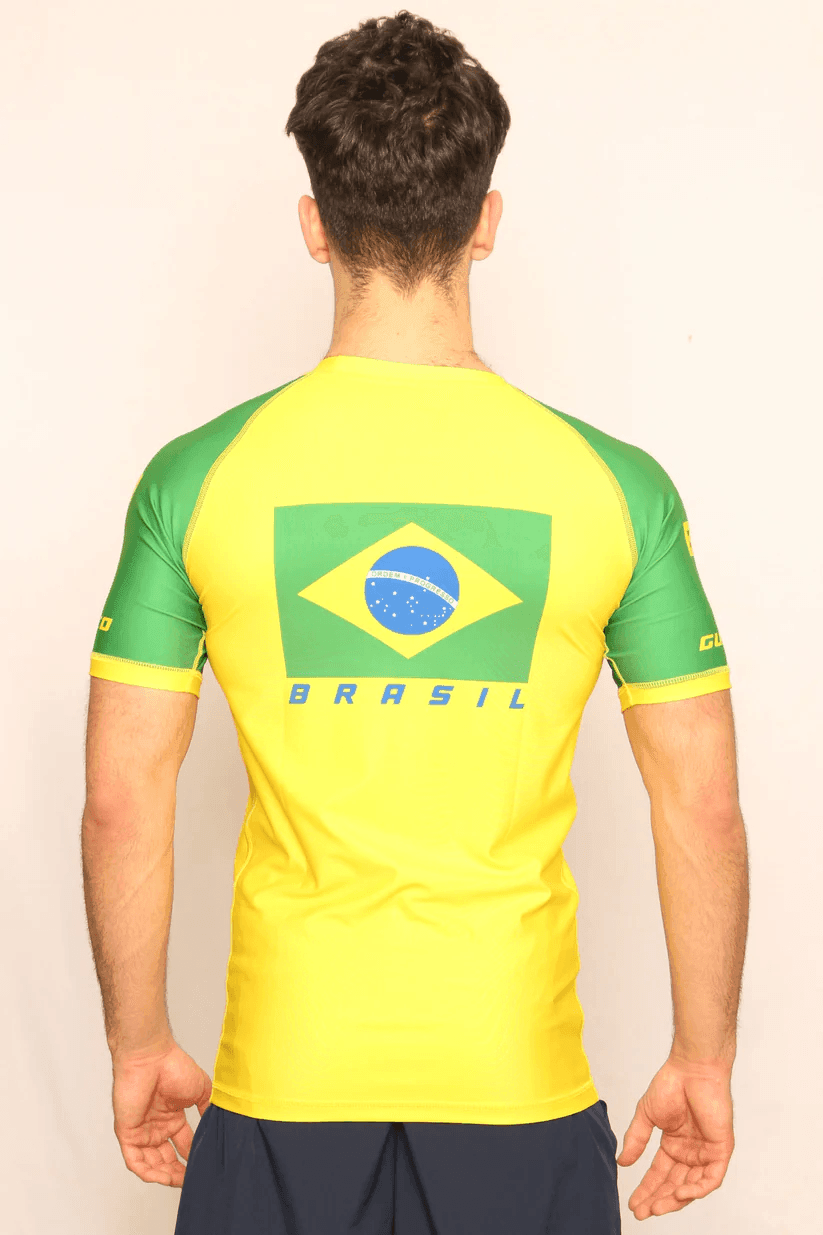 Brazil Short Sleeve Rash Guard