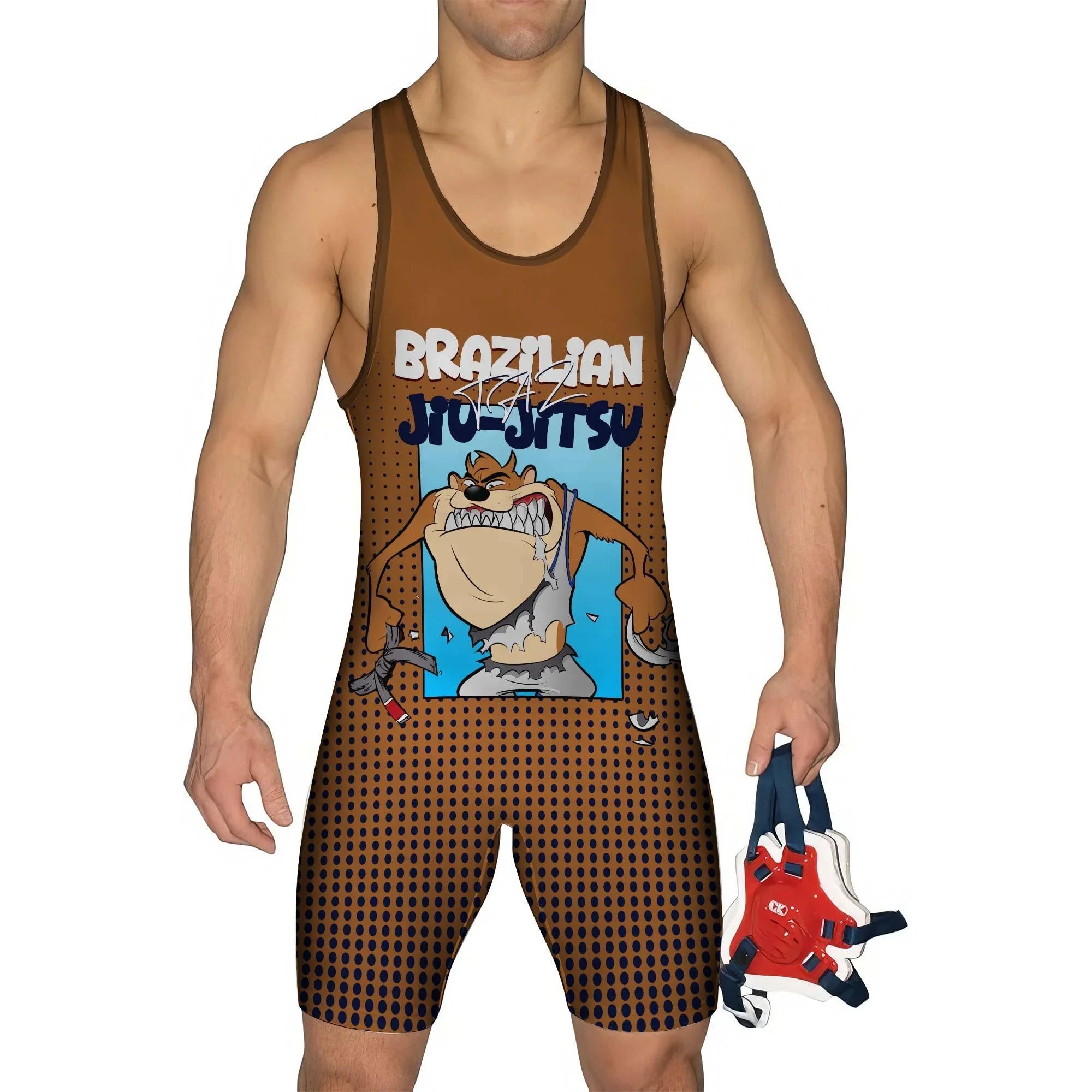 Brazilian Taz Jiu-jitsu Wrestling Singlet - Dynamic Design