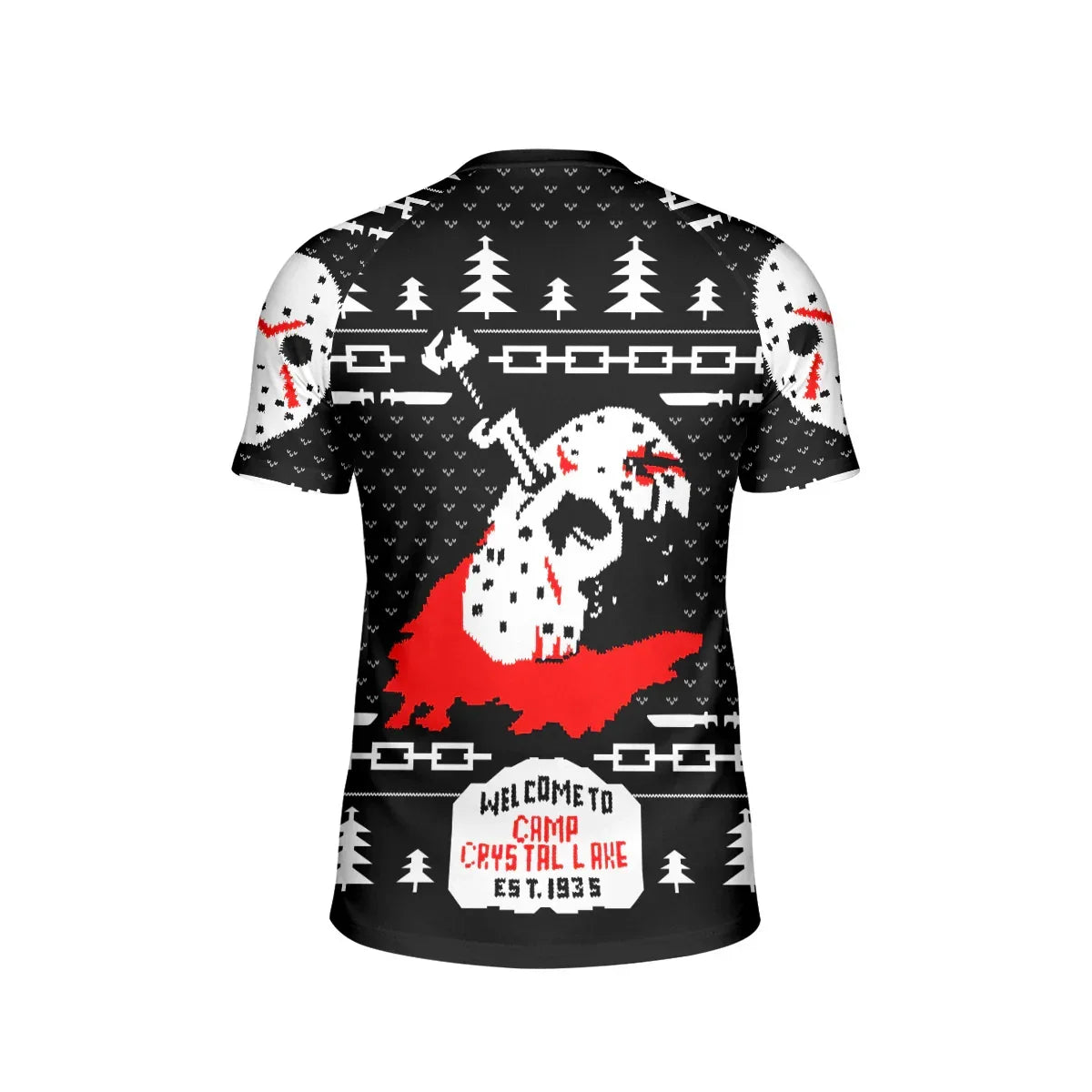 Camp Crystal Lake Christmas Kids Rash Guard