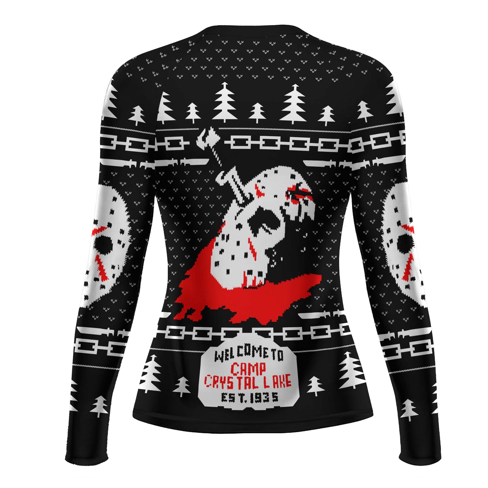 Camp Crystal Lake Christmas Rash Guard