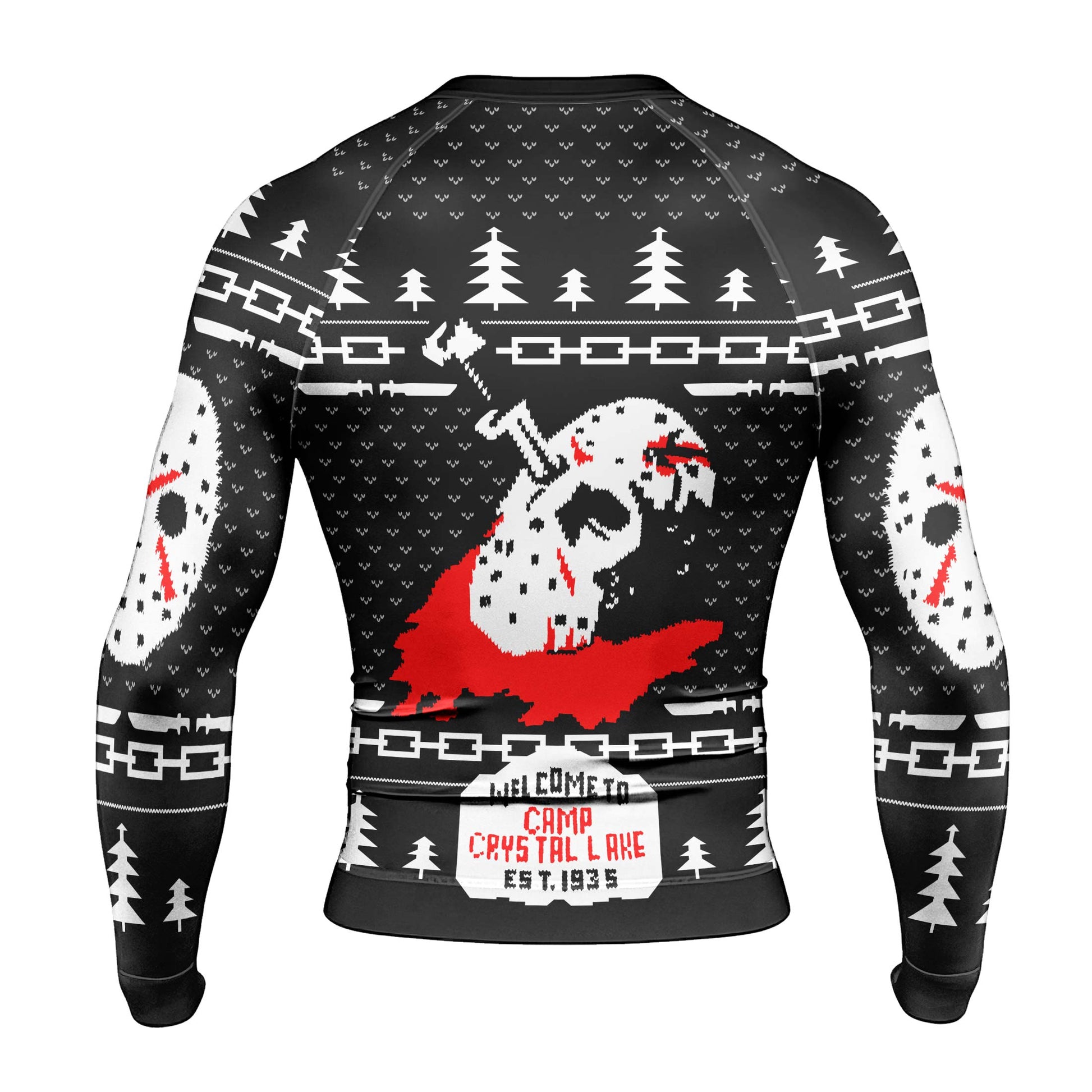Camp Crystal Lake Christmas Rash Guard