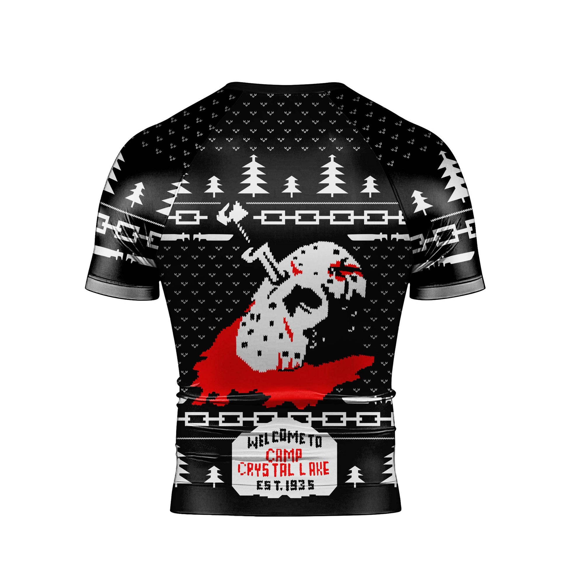Camp Crystal Lake Christmas Rash Guard