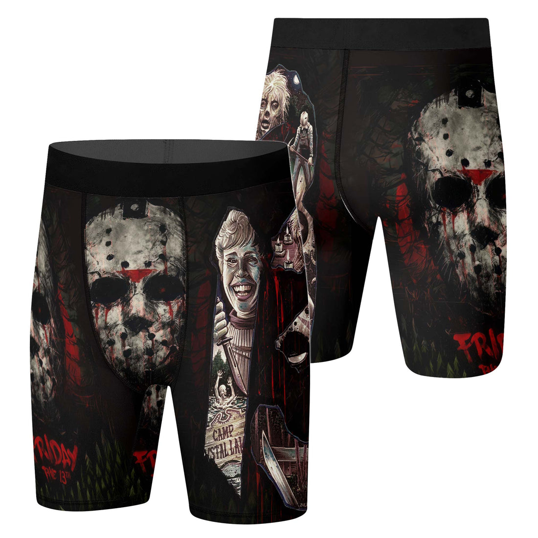 Camp Crystal Lake Friday The 13th Compression Shorts