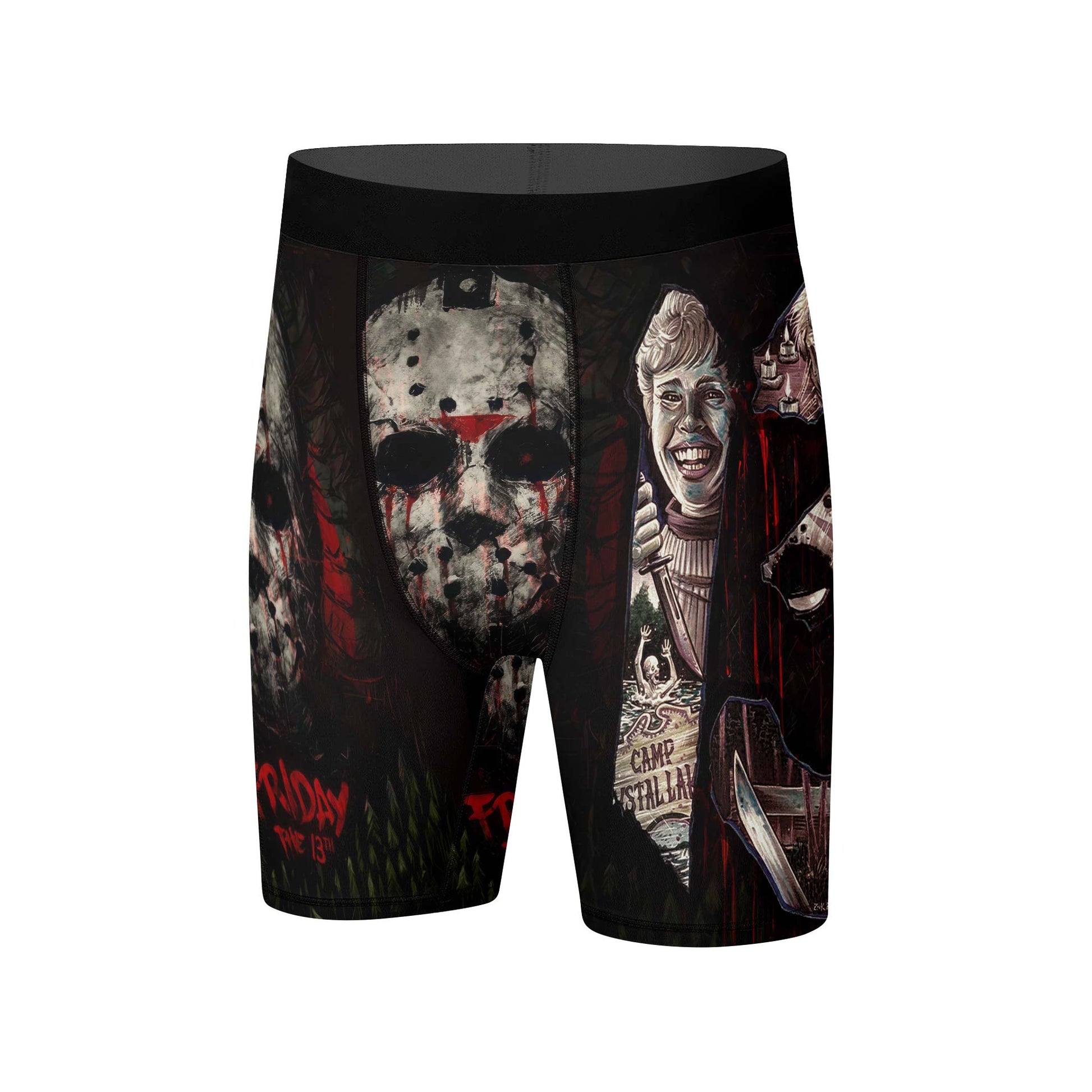 Camp Crystal Lake Friday The 13th Compression Shorts