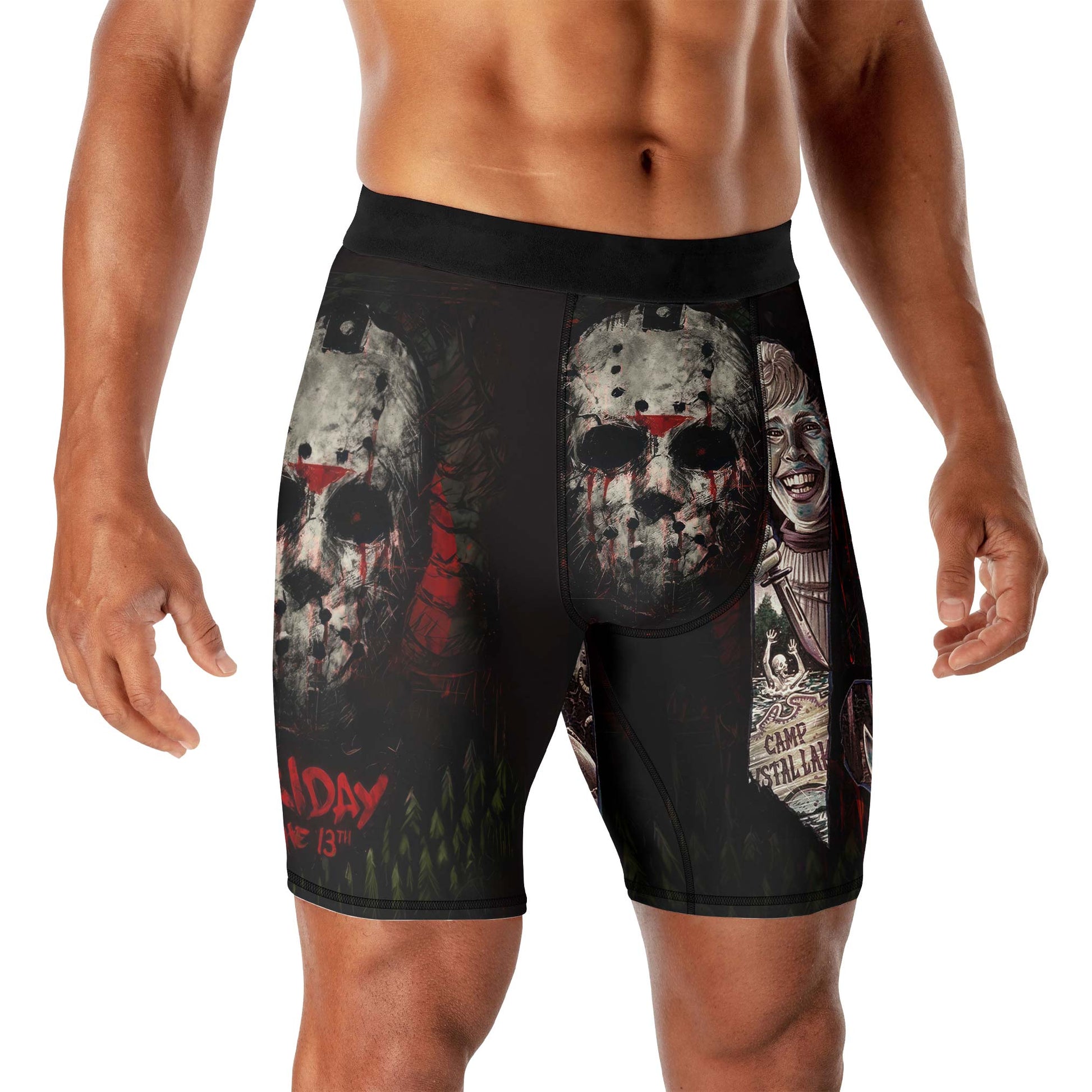 Camp Crystal Lake Friday The 13th Compression Shorts