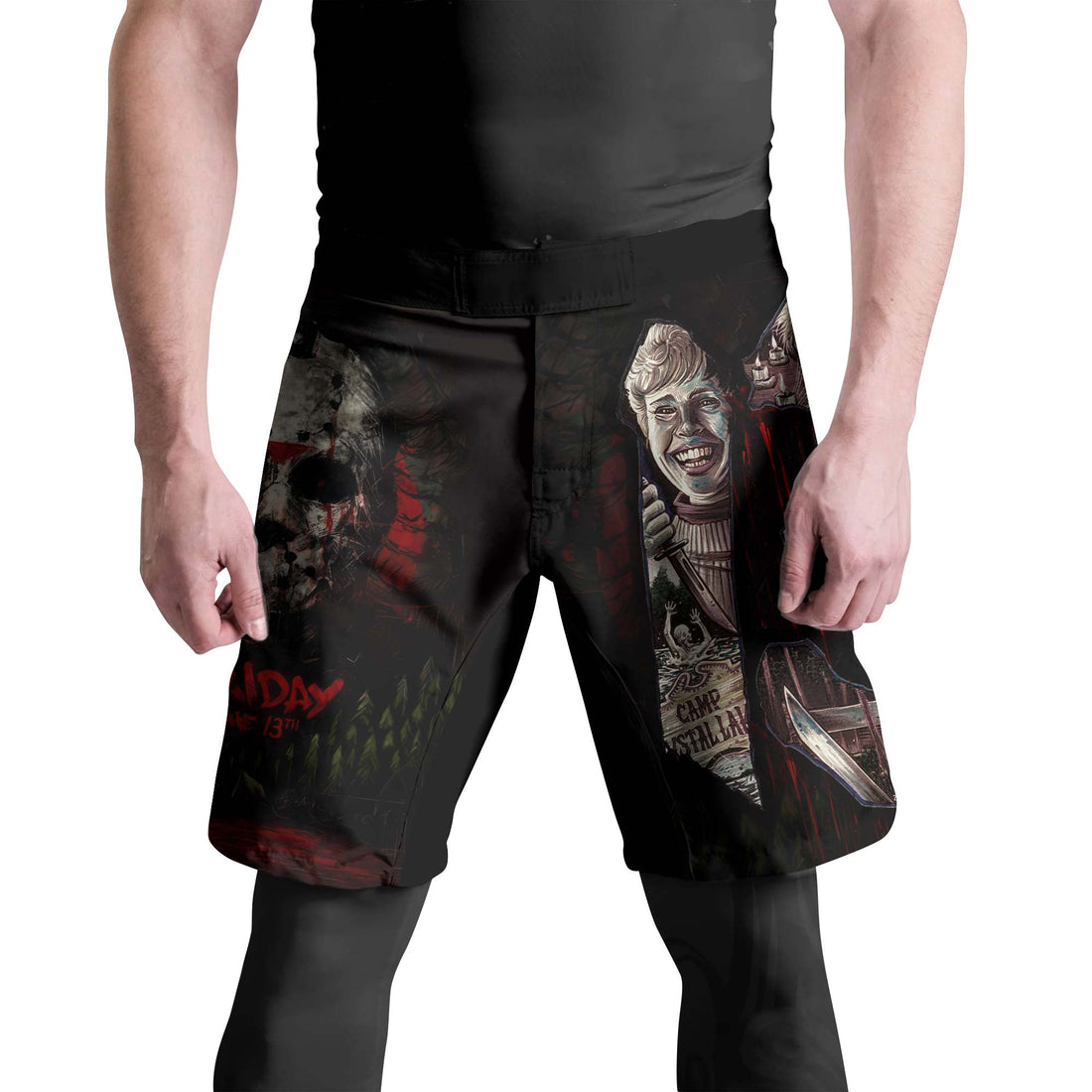 Camp Crystal Lake Friday The 13th Fight Shorts