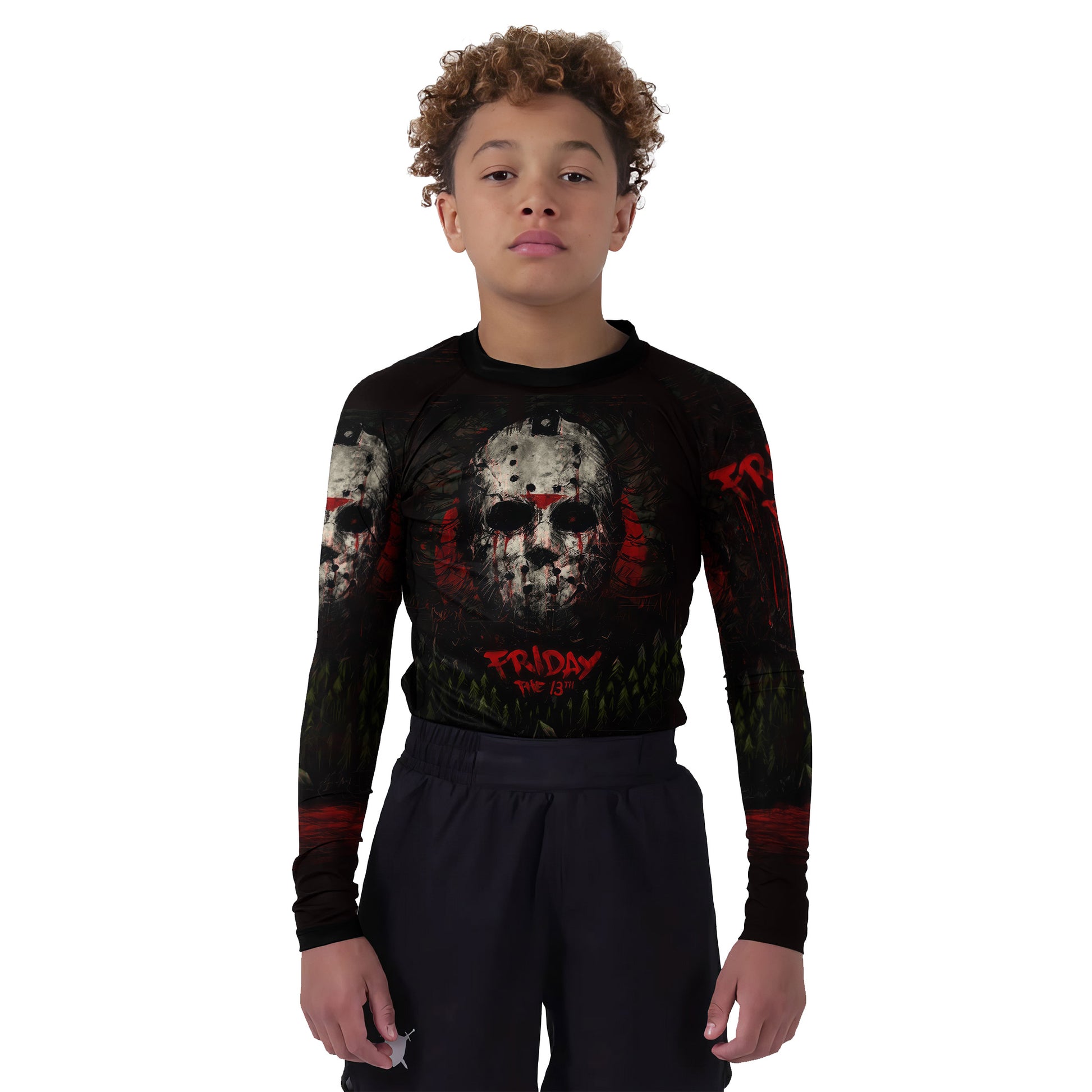 Camp Crystal Lake Friday The 13th Kids Rash Guard