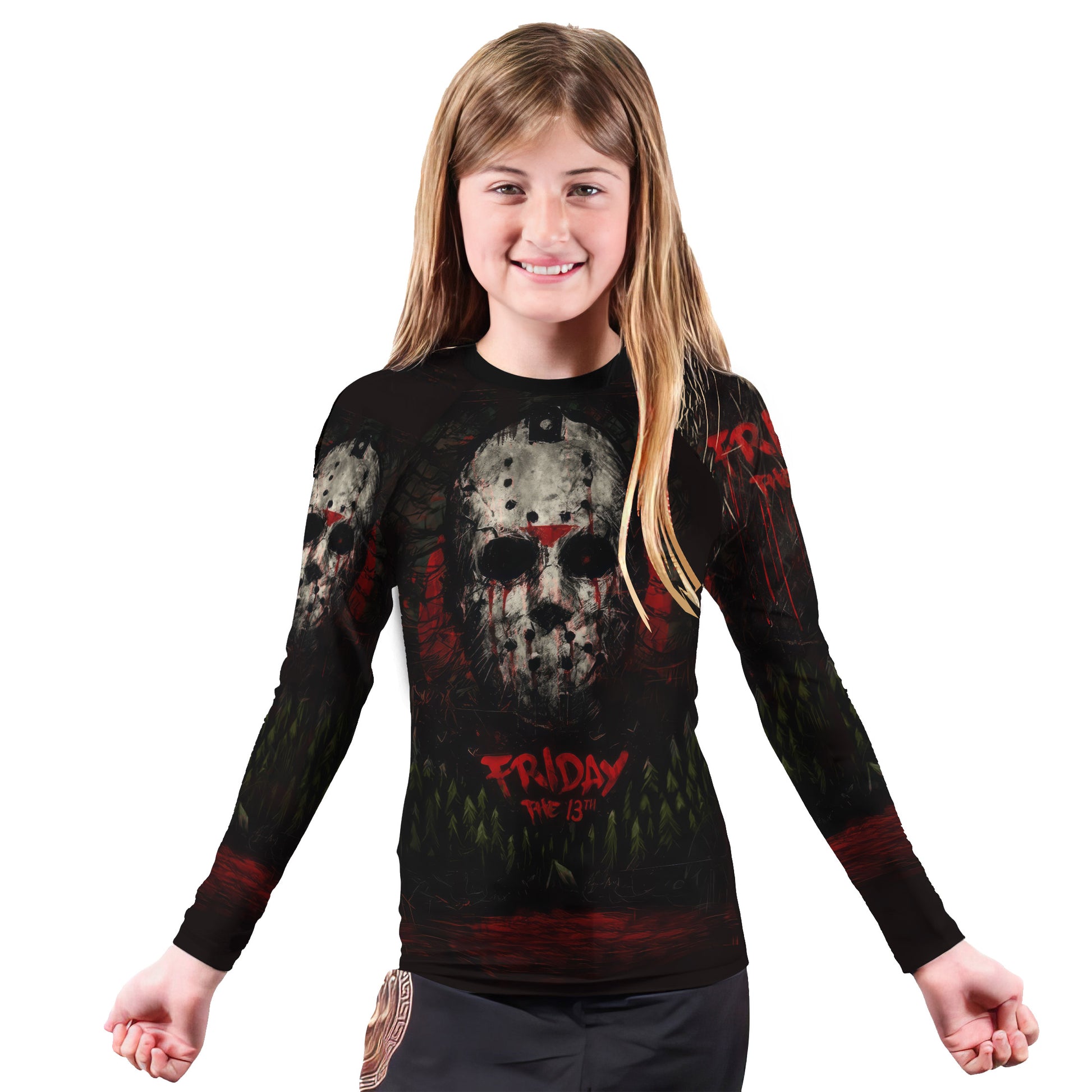 Camp Crystal Lake Friday The 13th Kids Rash Guard