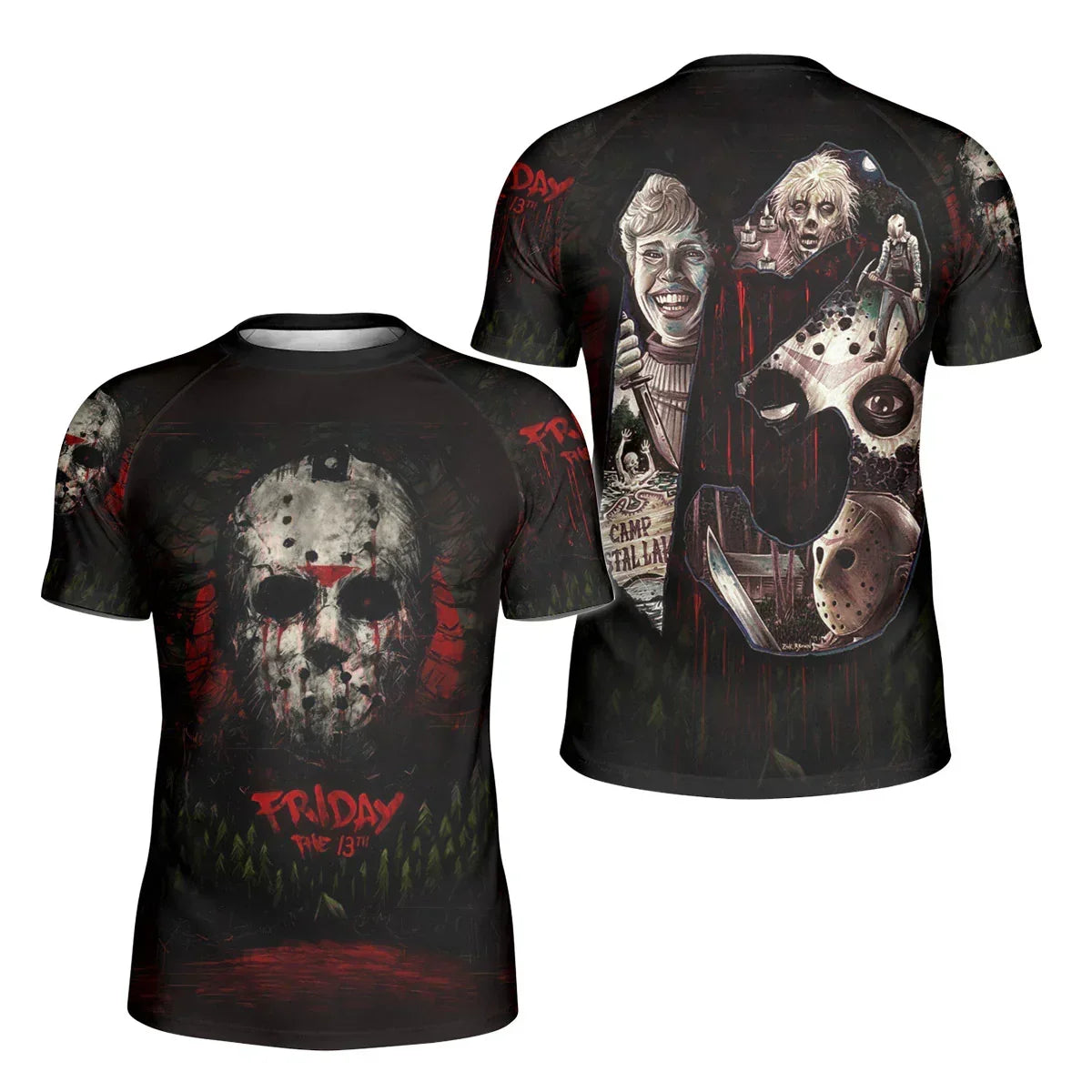 Camp Crystal Lake Friday The 13th Kids Rash Guard