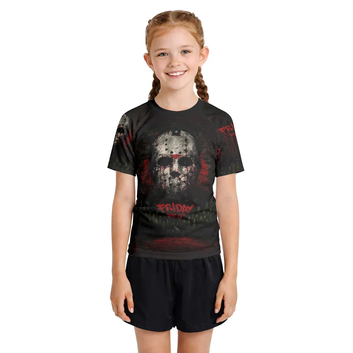 Camp Crystal Lake Friday The 13th Kids Rash Guard