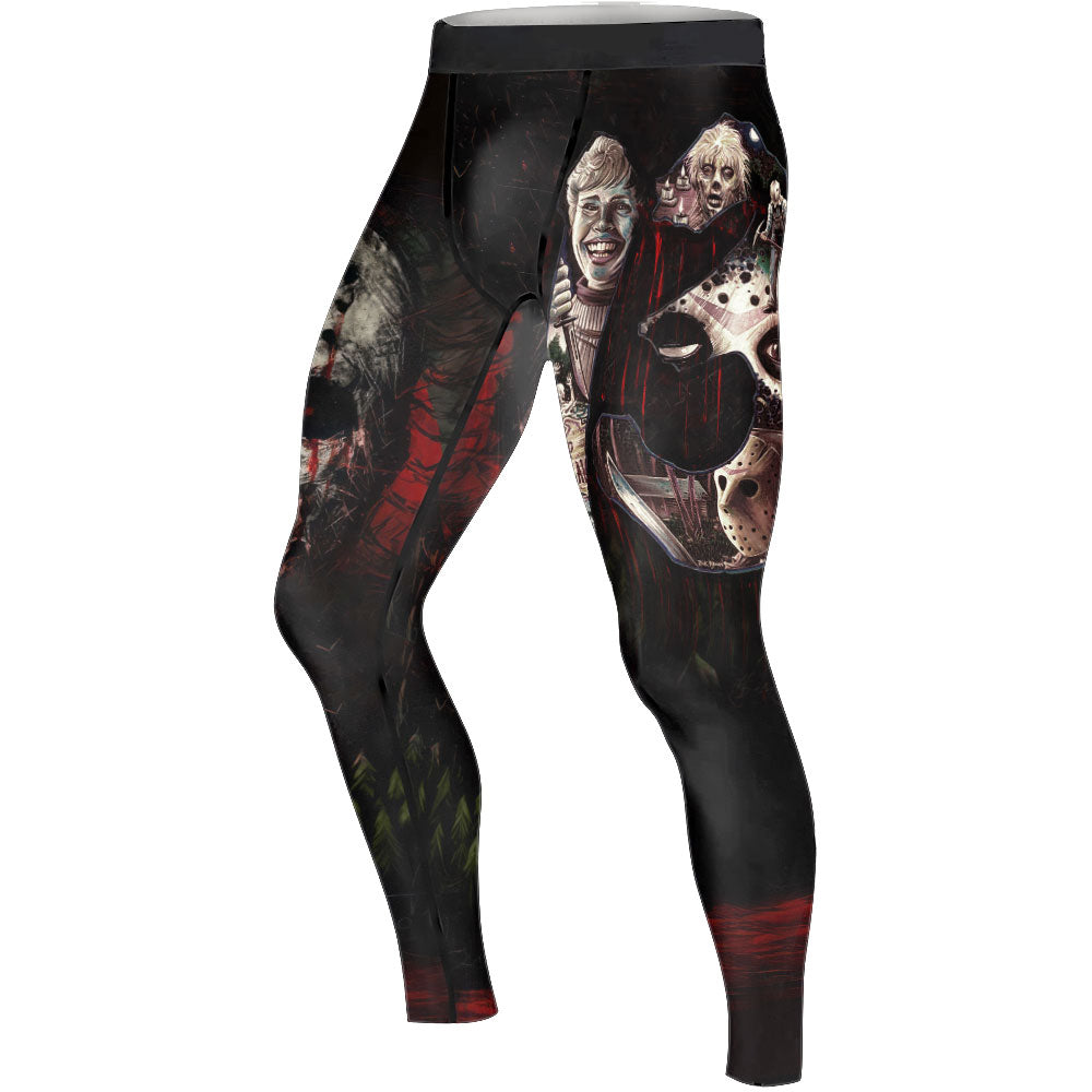 Camp Crystal Lake Friday The 13th Men's Compression Leggings